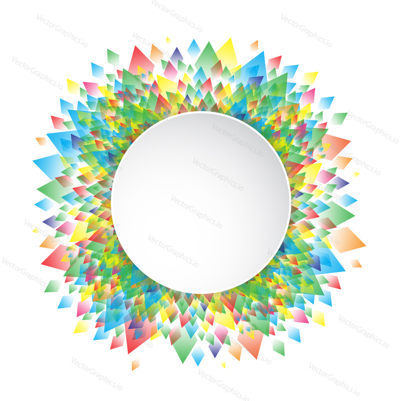 Colorful background geometric (circle) pattern design, vector illustration
