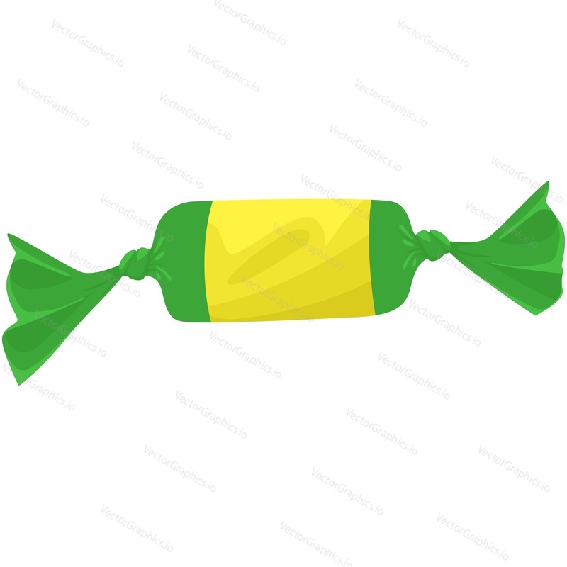 Halloween candy vector treat. Sweet party snack icon. Butterscotch or caramel dessert isolated on white background. Trick or treat symbol