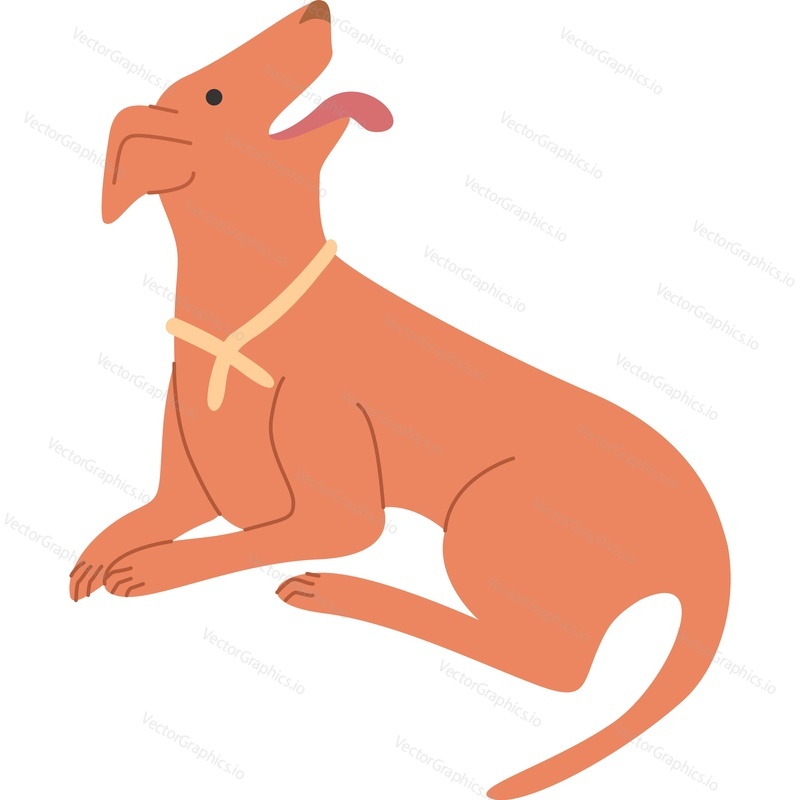 Cute dog vector icon isolated on white background