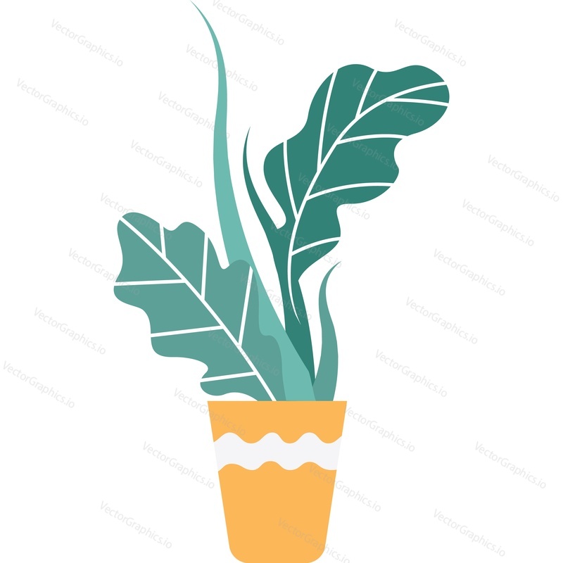 Flowerpot vector icon isolated on white background