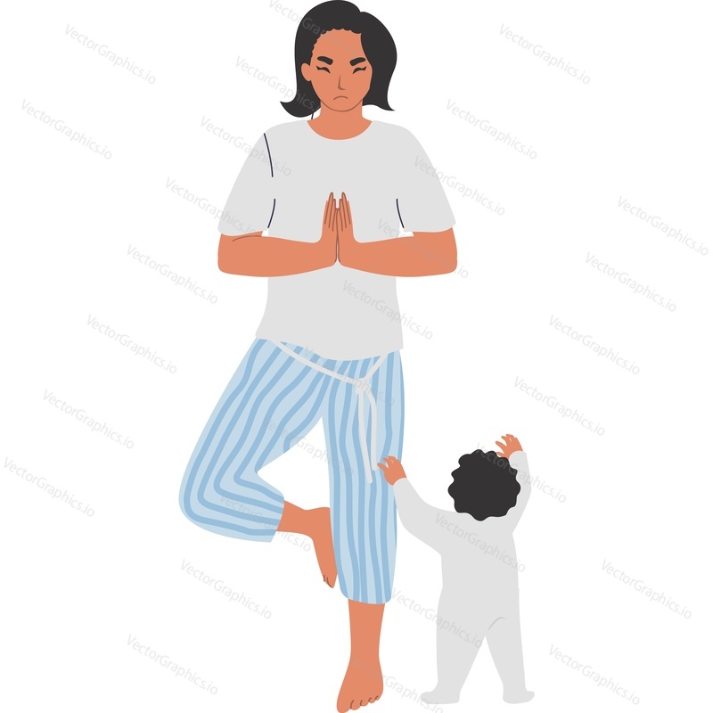 Parental stress relief vector icon isolated on white background