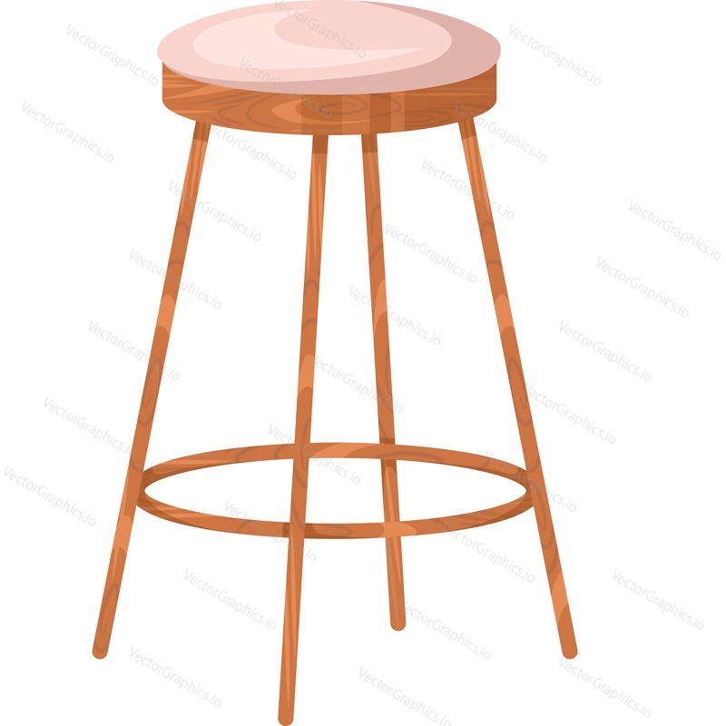 Makeup chair vector icon isolated on white background