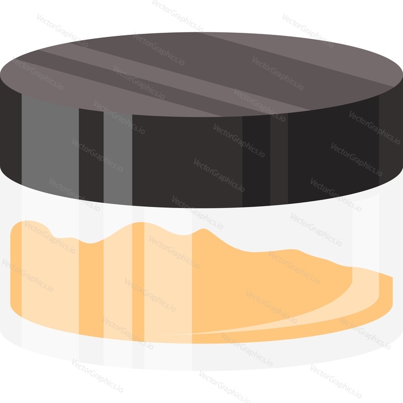 Hair balm cosmetics vector icon isolated on white background