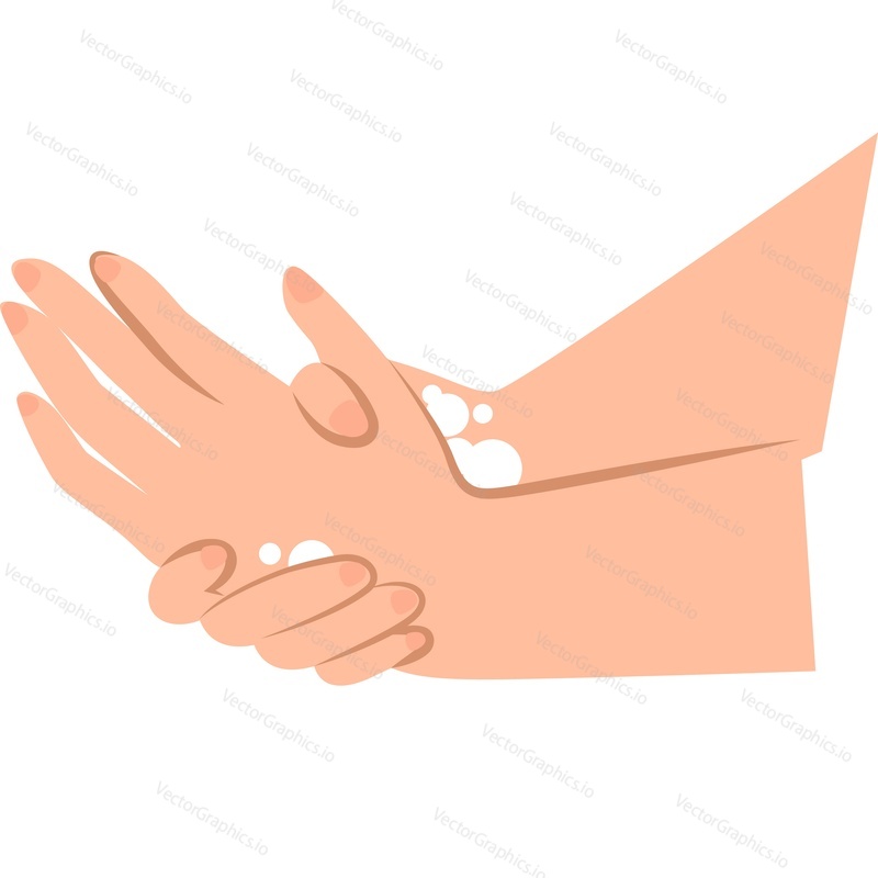 Washing hands vector icon isolated on white background