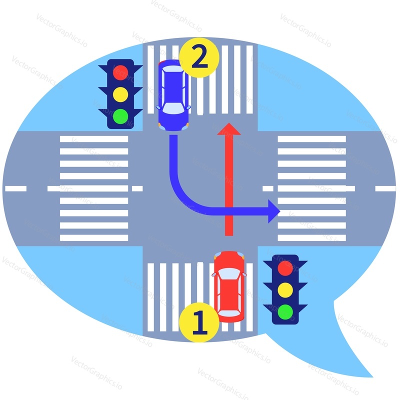 Traffic laws vector icon isolated on white background