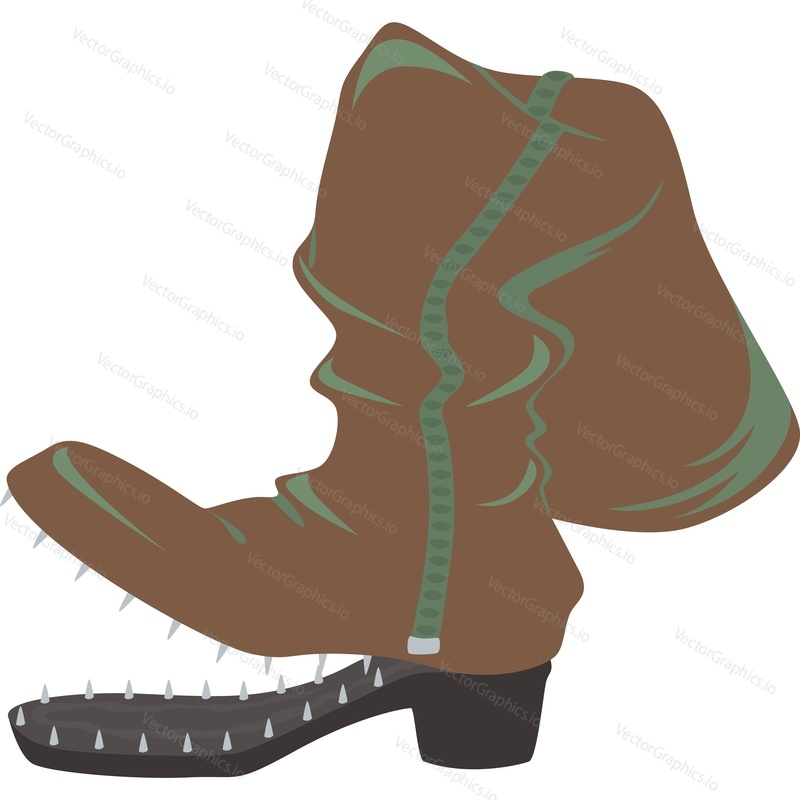 Broken shoe vector icon isolated on white background