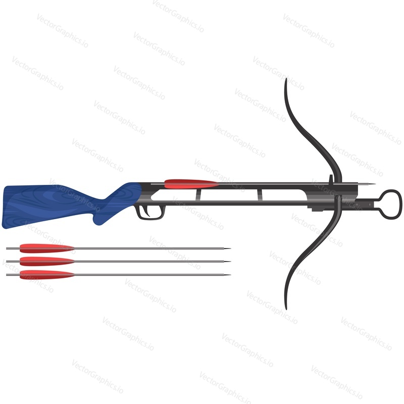 Crossbow vector icon isolated on white background