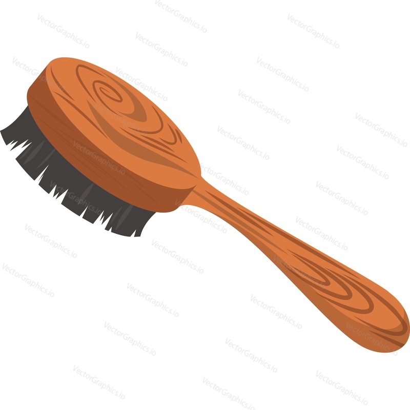 Shoe brush vector icon isolated on white background