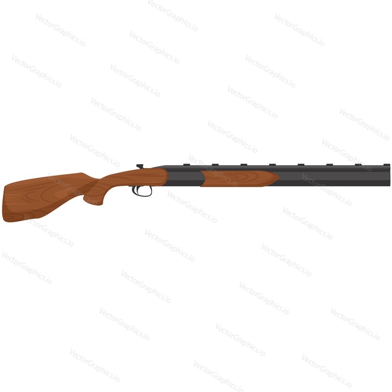 Rifle vector icon isolated on white background