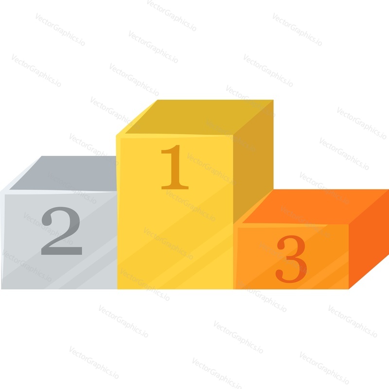 Reward podium vector icon isolated on white background