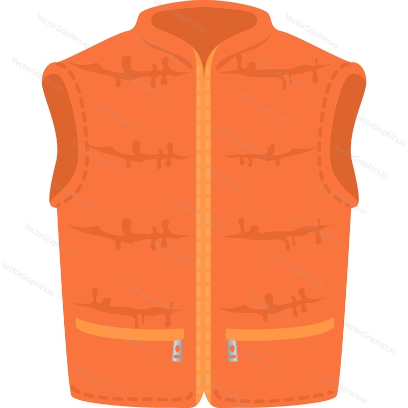 Vest clothing item vector icon isolated on white background