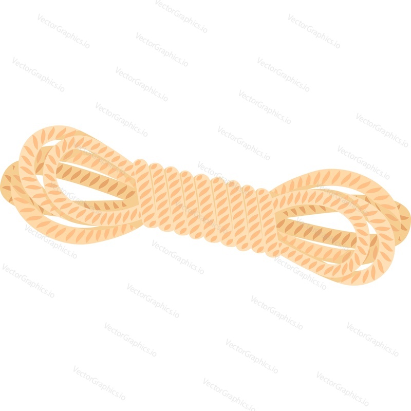 skein of twine climbing equipment vector icon isolated on white background