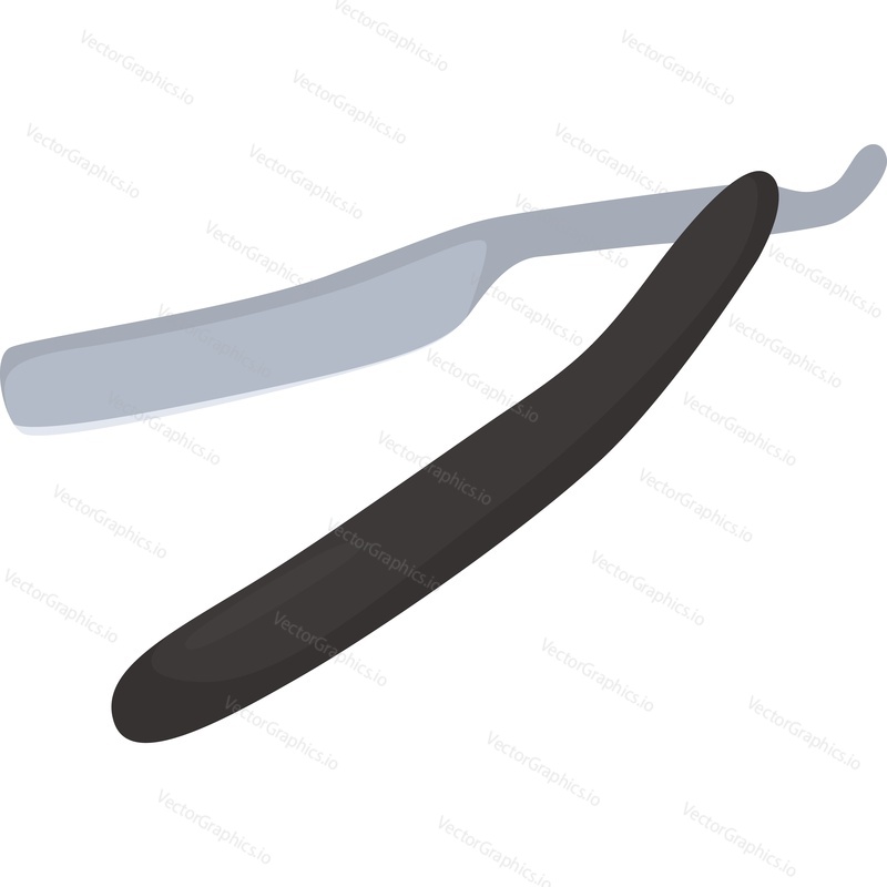 Vintage razor knife vector icon isolated on white background
