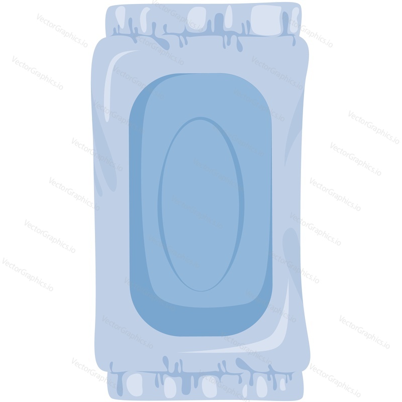 Pouch with saline solution vector icon isolated on white background