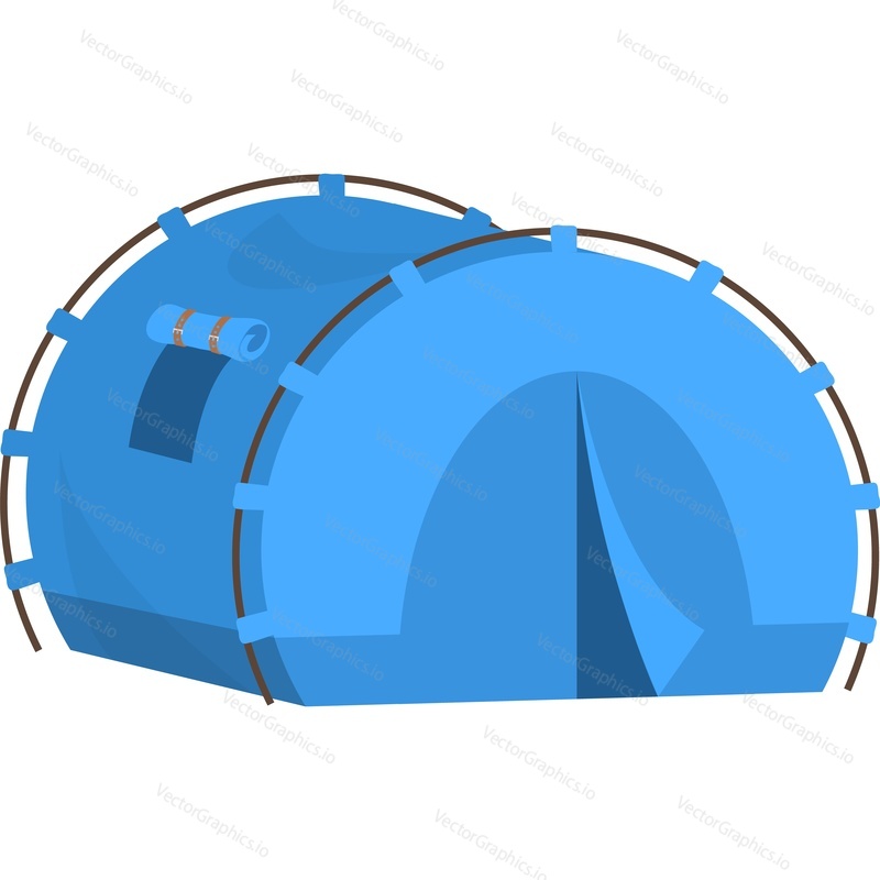 Touristic tent vector icon isolated on white background