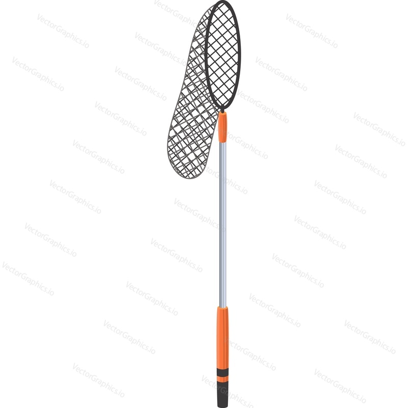 Portable fishing net vector icon isolated on white background