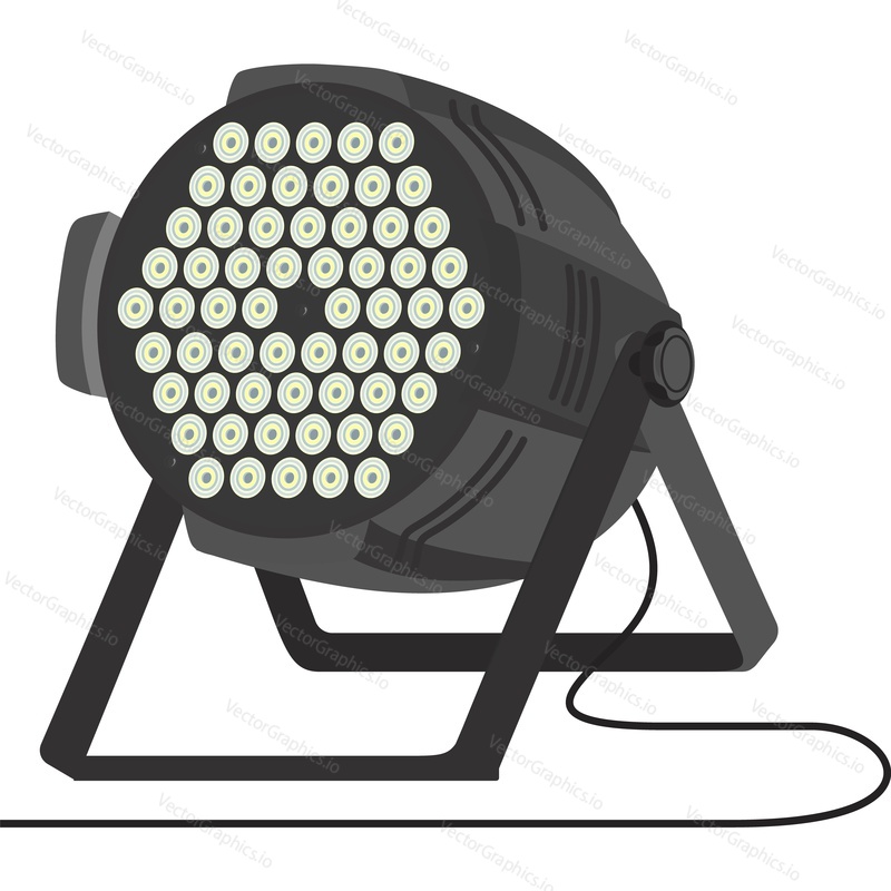 Spotlight projector vector icon isolated on white background