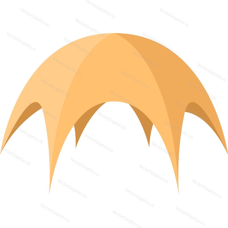 Camping tent vector icon isolated on white background