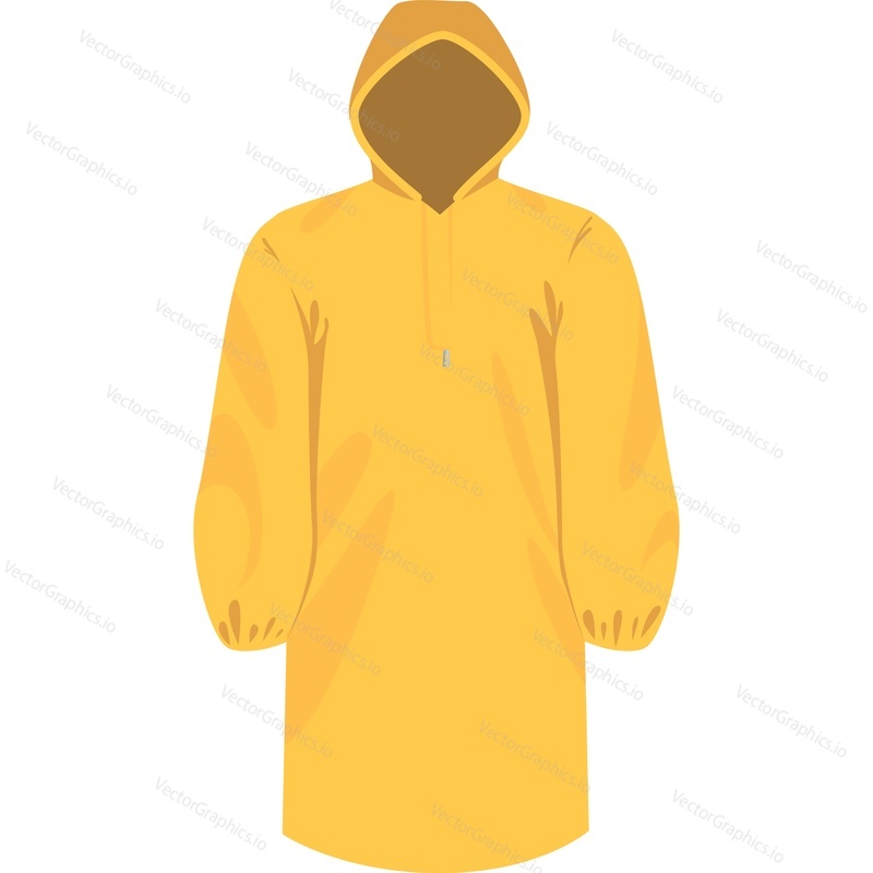 Raincoat vector icon isolated on white background