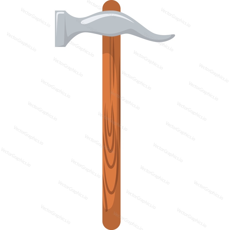 Shoemaker hammer repairing tools vector icon isolated on white background