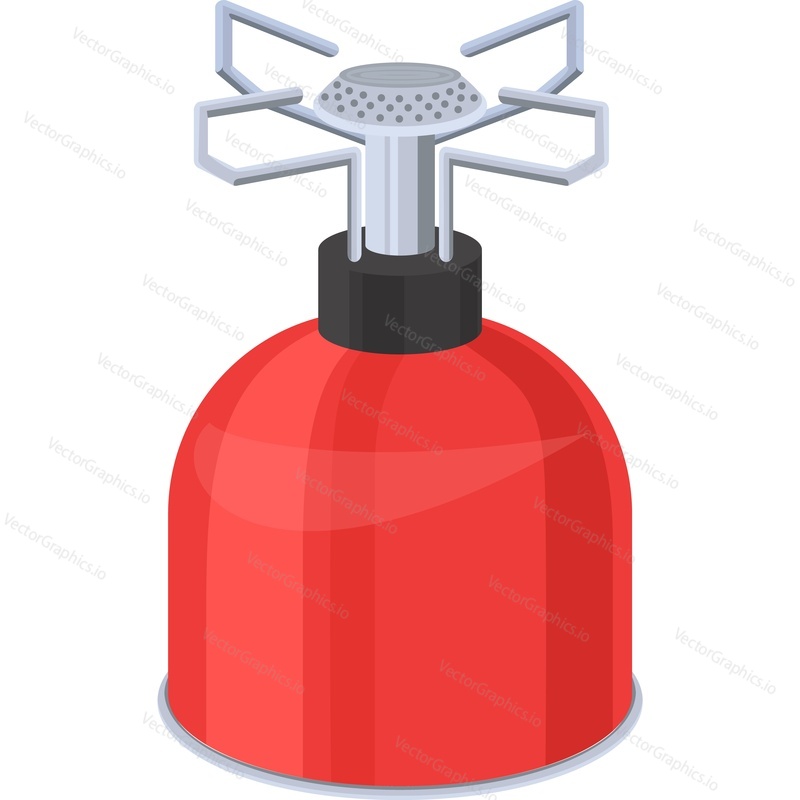 Portable gas-burner vector icon isolated on white background