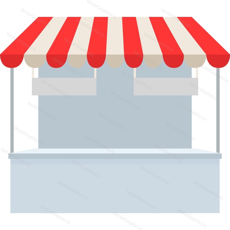 Shop store tent vector icon isolated on white background