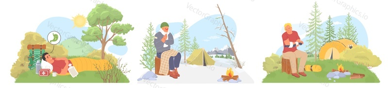 Персонажи-путешественники, испытывающие проблемы во время