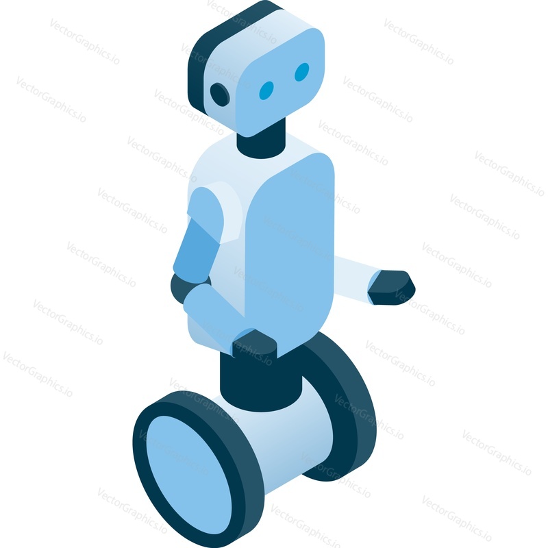 Векторная иконка высокотехнологичного робота на