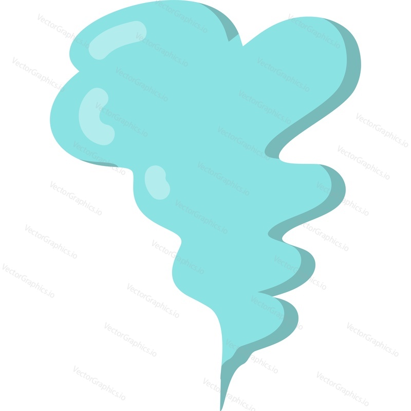 Smell icon. Vector smelly fog or fume, cigarette cloud or fart stench isolated on white background