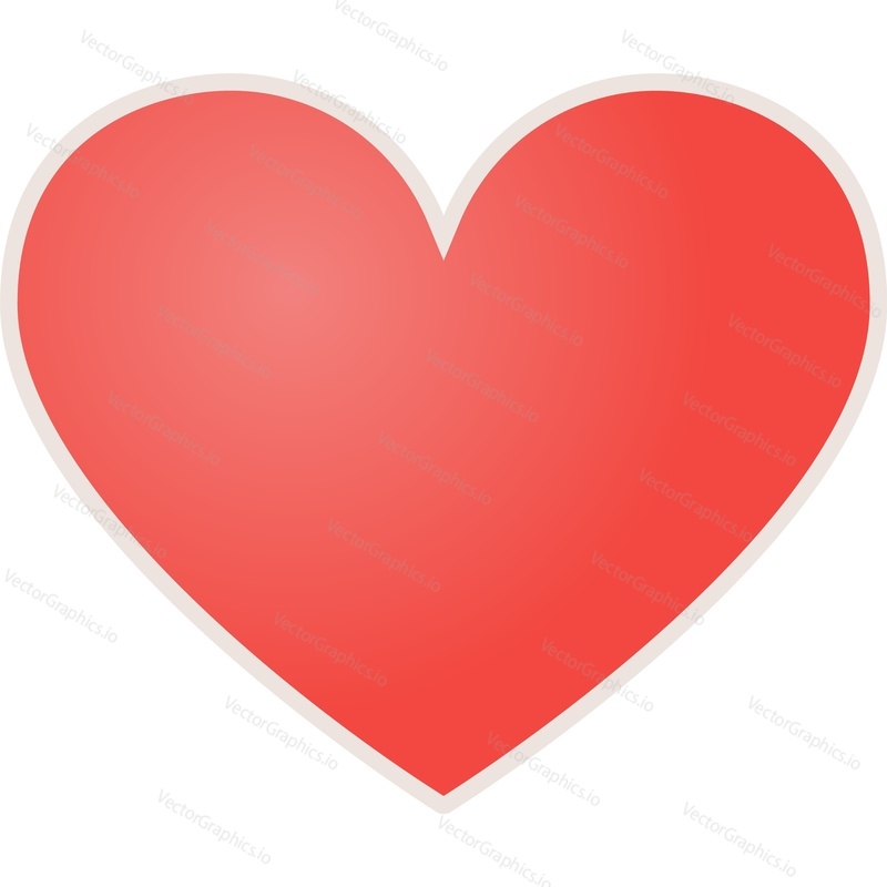 Heart icon. Love vector symbol. Valentine day design, simple marriage logo. Passion, romantic emotion sign isolated on white background